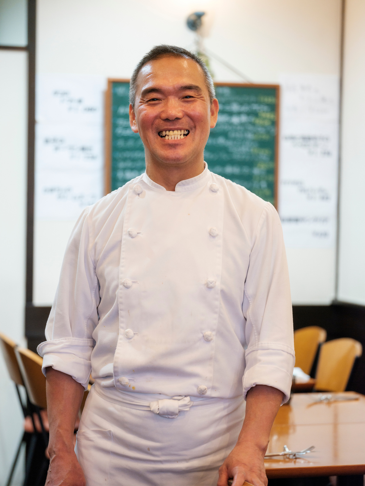 Japanese Chef Working in a Tokyo Restaurant